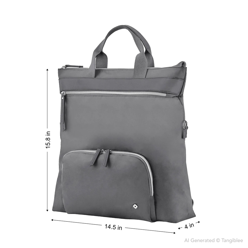 Samsonite Mobile Solution Convertible Backpack Color Silver Shadow - Picture 5 of 7